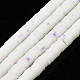 Handmade Polymer Clay Beads Strands CLAY-R089-6mm-170-1