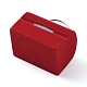 クマの形のベルベットのアクセサリー箱が付いている女性袋  ポータブルジュエリーボックスオーガナイザー収納ケース  リングイヤリングネックレス用  レッド  5.7x4.4x5.5cm VBOX-L002-E02-2