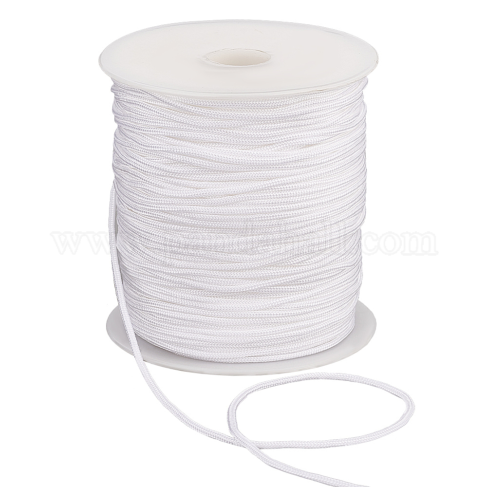 Wholesale PH PandaHall 2mm White Nylon String Cord 100 Yards Nylon ...