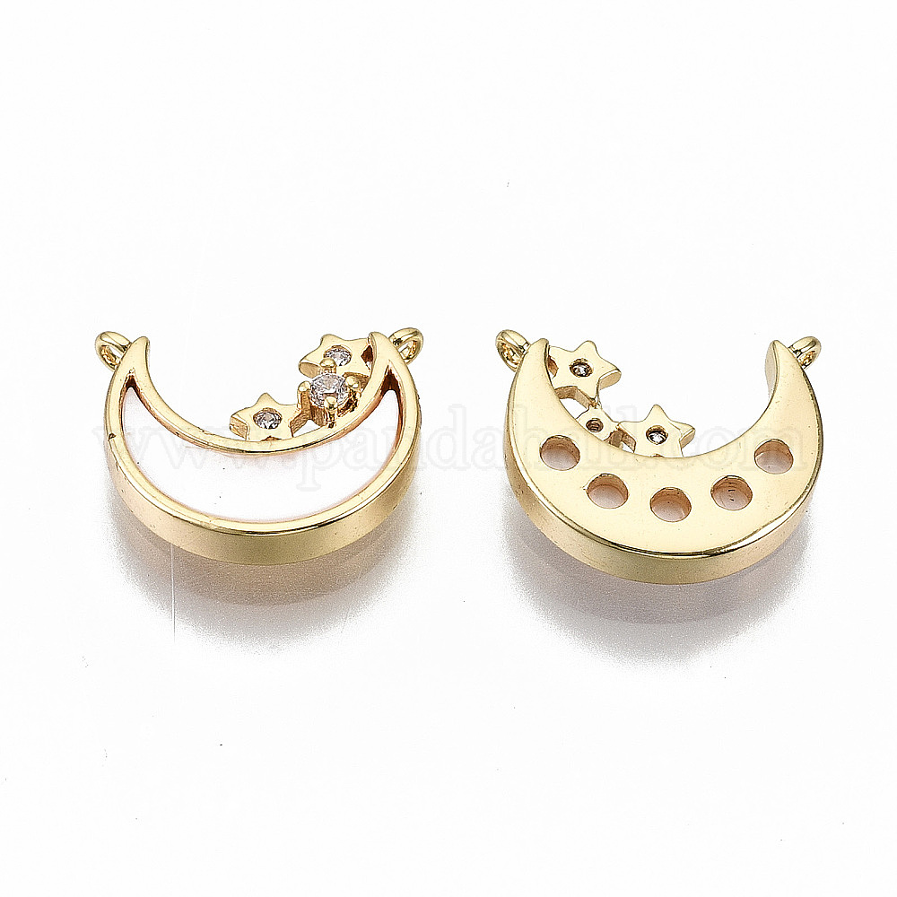 SUPERFINDINGS 16 pz 2 Stile Ottone Cubic Zirconia Orecchini A