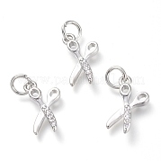 Латунные микропаве прозрачные подвески с фианитом KK-P188-P01-P