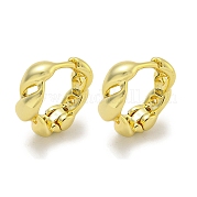 Brass Hoop Earrings EJEW-L211-010G-G