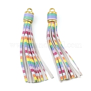 Пу кожа кисточкой украшения кулон FIND-K027-01G-01