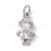 Латунные микро проложить кубического циркония подвески ZIRC-F132-17P