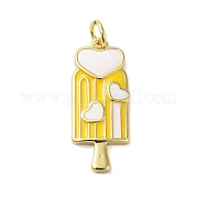 Подвески из латуни с эмалью в стойку KK-S372-03D-01