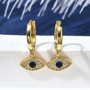 Латунные серьги обруча EJEW-Z086-12G