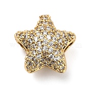 Латунные микро проложить кубический цирконий шарик KK-L229-034G