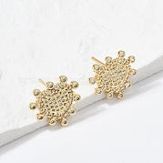Серьги-гвоздики из циркония EJEW-H154-05G