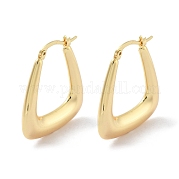 Brass Hoop Earrings EJEW-H301-02G-02