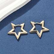 Латунные серьги обруча EJEW-D320-17G