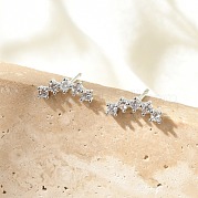 Серьги-гвоздики из циркония EJEW-R016-26P-15