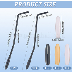 5 шт. 5 стиля железный и пластиковый рычаг тремоло для электрогитары с плоским креплением и креплением на шпильке&nbsp;FIND-CN0002-20A