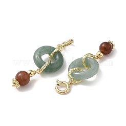 Натуральные зеленые авантюрные подвесные украшения G-M409-19G
