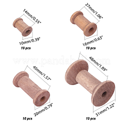 F 40шт 4 стиля швейная деревянная швейная вышивальная нить катушка ODIS-PH0001-33