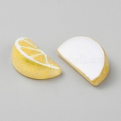 Гальваническое покрытие УФ-лампой непрозрачные фруктовые смоляные кабошоны RESI-CJC0021-18G