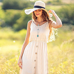 2 шт. 2-цветные подвески в виде цветов NJEW-AN0001-06