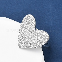 Латунные манжеты в форме сердца для женщин RJEW-A069-09P