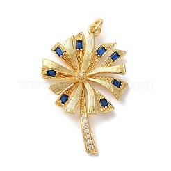 Cremagliera placcatura micro ottone spianare pendenti zirconi&nbsp;KK-U022-03G