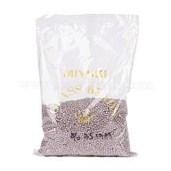 MIYUKIラウンドロカイユビーズ  日本製シードビーズ  8/0  （rr3512)透明赤面光沢  3mm  穴：1mm  約19000~20500個/ポンド&nbsp;SEED-G008-RR3512