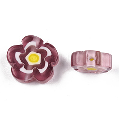 Millefiori a mano fili di perline di vetro&nbsp;LAMP-N029-017D-19