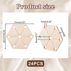 24 herramienta de madera para accesorios de telar de tejer&nbsp;TOOL-GA0001-90C-01
