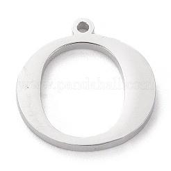Pendentif lettre en acier inoxydable 304 résistant au ternissement&nbsp;STAS-J028-01O