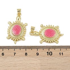 Латунь эмаль подвески&nbsp;KK-I358-071G