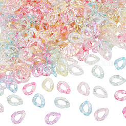 400 Stück transparente Verbindungsringe aus Acryl&nbsp;OACR-TA0004-66