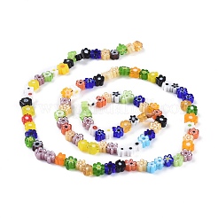 Handgemachte Glasperlen Millefiori&nbsp;LAMP-CJ0001-17
