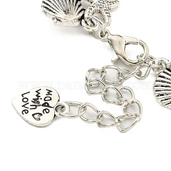 Herstellung eines antiken versilberten Gliederkettenarmbands aus Legierung&nbsp;MAK-K023-02C-AS