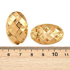 Pendientes ovalados con rombos de acero inoxidable 304&nbsp;EJEW-I320-21G-01