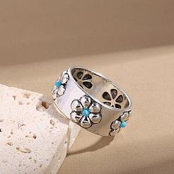 Кольца из ретро-сплава и бирюзы&nbsp;FS-WGD8EB6-03