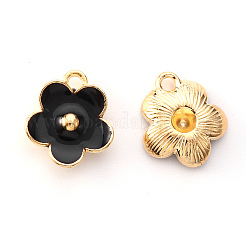 Подвески из эмалевого сплава с покрытием из легкого золота&nbsp;LS-X-ENAM-R136-16E