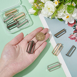 9 шт. 3-х цветные пряжки из сплава для купальников&nbsp;FIND-BC0014-48B