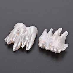 Perles de perles keshi naturelles&nbsp;PEAR-N020-E01