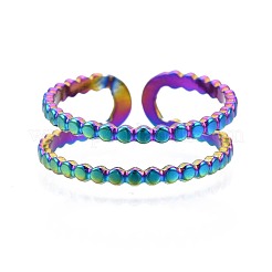 Кольцо-манжета из нержавеющей стали 304 с двойной оберткой&nbsp;RJEW-N038-089