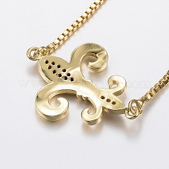 Регулируемые латунные браслеты из микропаве из циркония и боло BJEW-F296-21G