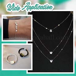 90шт 3 стиля латунные бусины KK-AR0004-45B