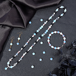 オパールビーズ連売り  ラウンド  8mm  穴：1mm  約47個/連  15.5インチ（39.37cm）  1連売り/箱&nbsp;G-AR0002-18