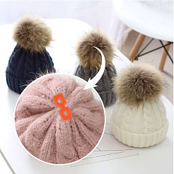 60 шт. 6-цветный акриловый инструмент для изготовления застежки для вязания шапки FIND-GA0004-05