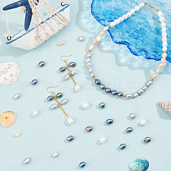 4 нити 4 стилей натуральных культивированных пресноводных жемчужных бусин PEAR-NB0002-38