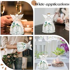 Couvercle en verre ange priant&nbsp;DJEW-WH0038-52