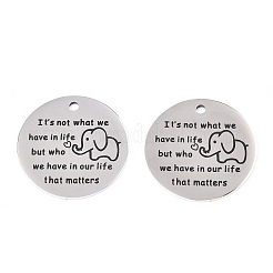 Pendentifs en acier inoxydable 201 anti-ternissement&nbsp;LS-STAS-T064-38P-12