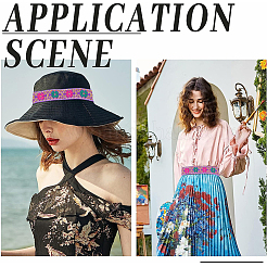 Плоская полиэфирная лента длиной 7 м в этническом стиле.&nbsp;OCOR-WH0046-74C