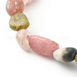 Bracelets extensibles en perles de tourmaline naturelle pour enfants&nbsp;BJEW-JB06250-03