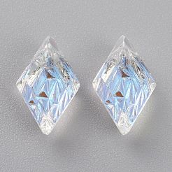 Geprägte Glas Strass Anhänger&nbsp;GLAA-J101-04A-001SI