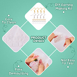 Наборы для изготовления висячих сережек своими руками DIY-TA0012-35