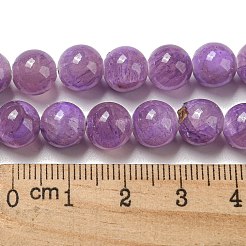 Chapelets de perles en jade blanc naturel teinté&nbsp;G-F764-02B