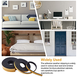 4 рулон 2 стилей резиновый самоклеящийся пенный уплотнитель epdm FIND-GA0001-97