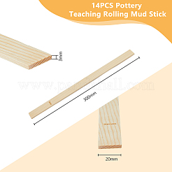 Деревянные направляющие для грязевых палок WOOD-WH0022-69E